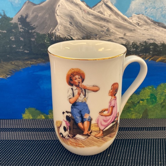 Vintage OFFICIAL Norman Rockwell Collectable Mugs (4 set) - Picture 11 of 14